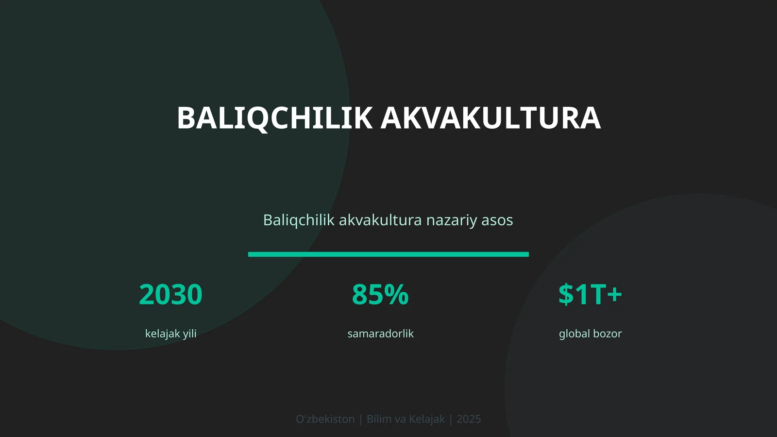 Baliqchilik Akvakultura