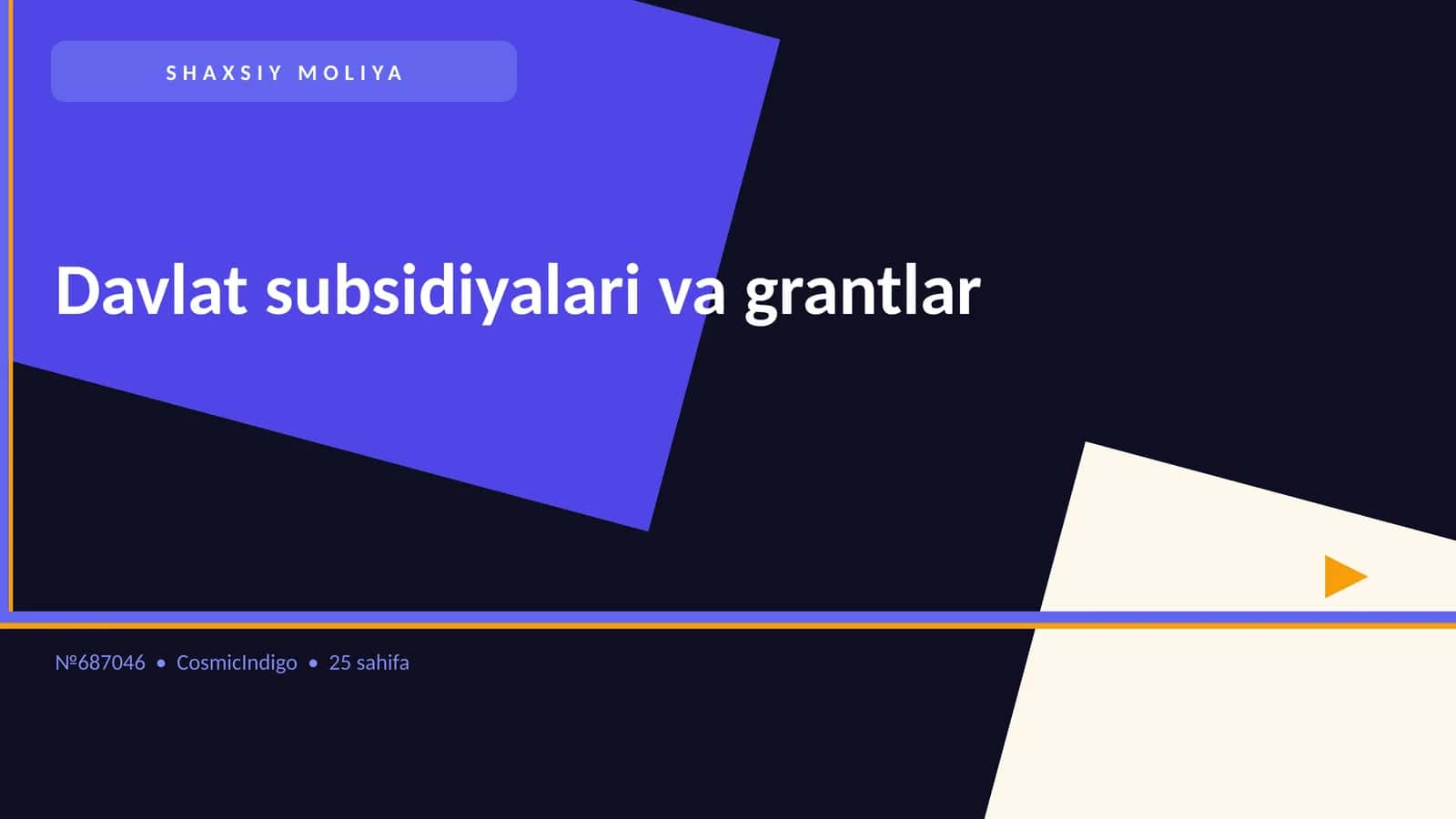 Davlat subsidiyalari va grantlar