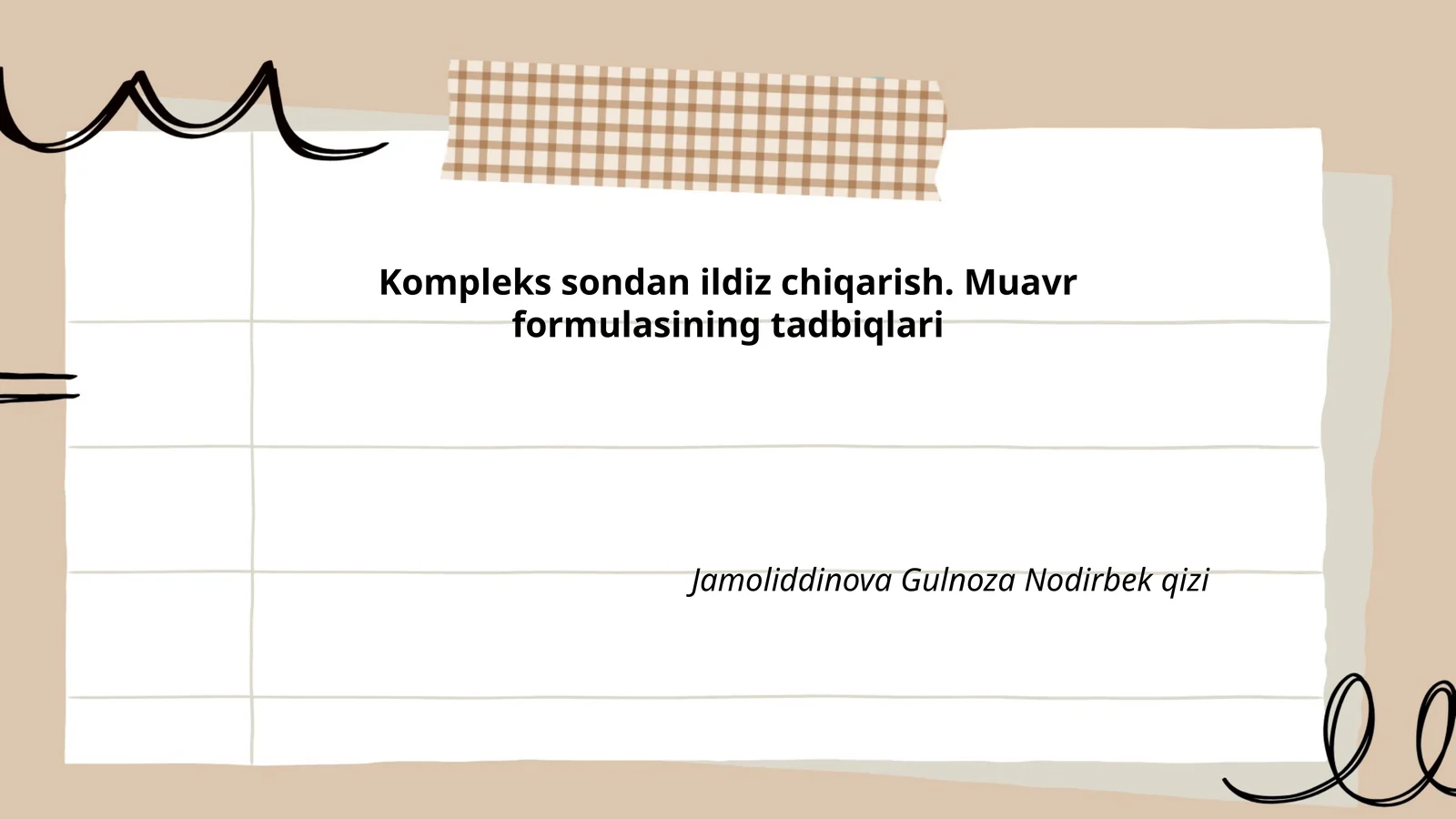 Kompleks sonlar