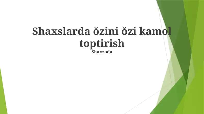 Shaxsiy o'sish va rivojlanishning afzalliklari