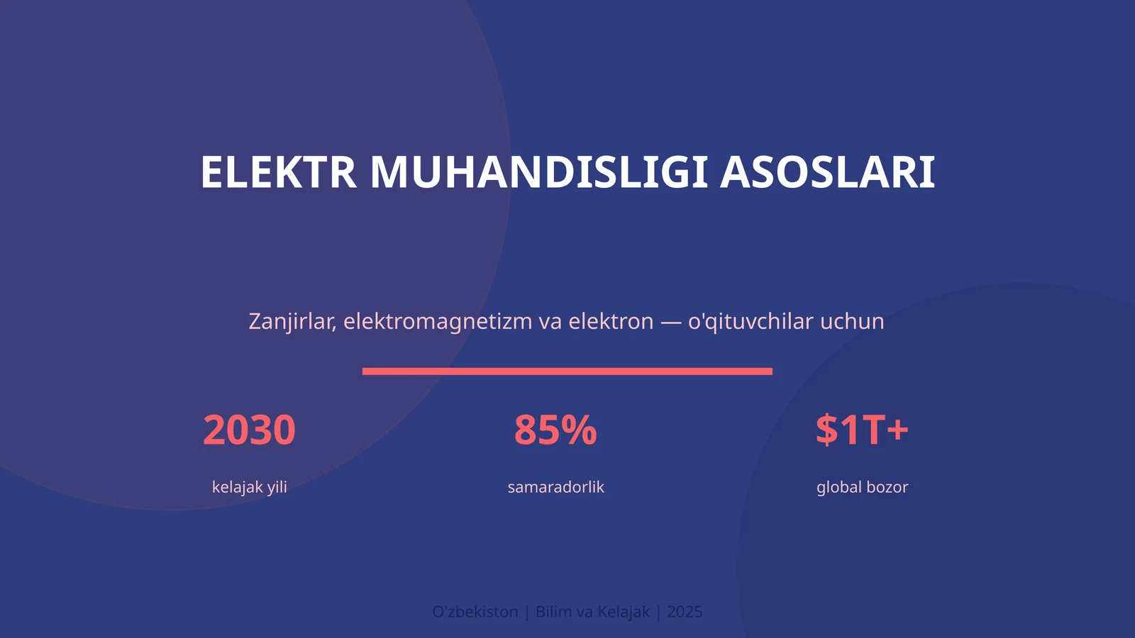 ELEKTR MUHANDISLIGI ASOSLARI