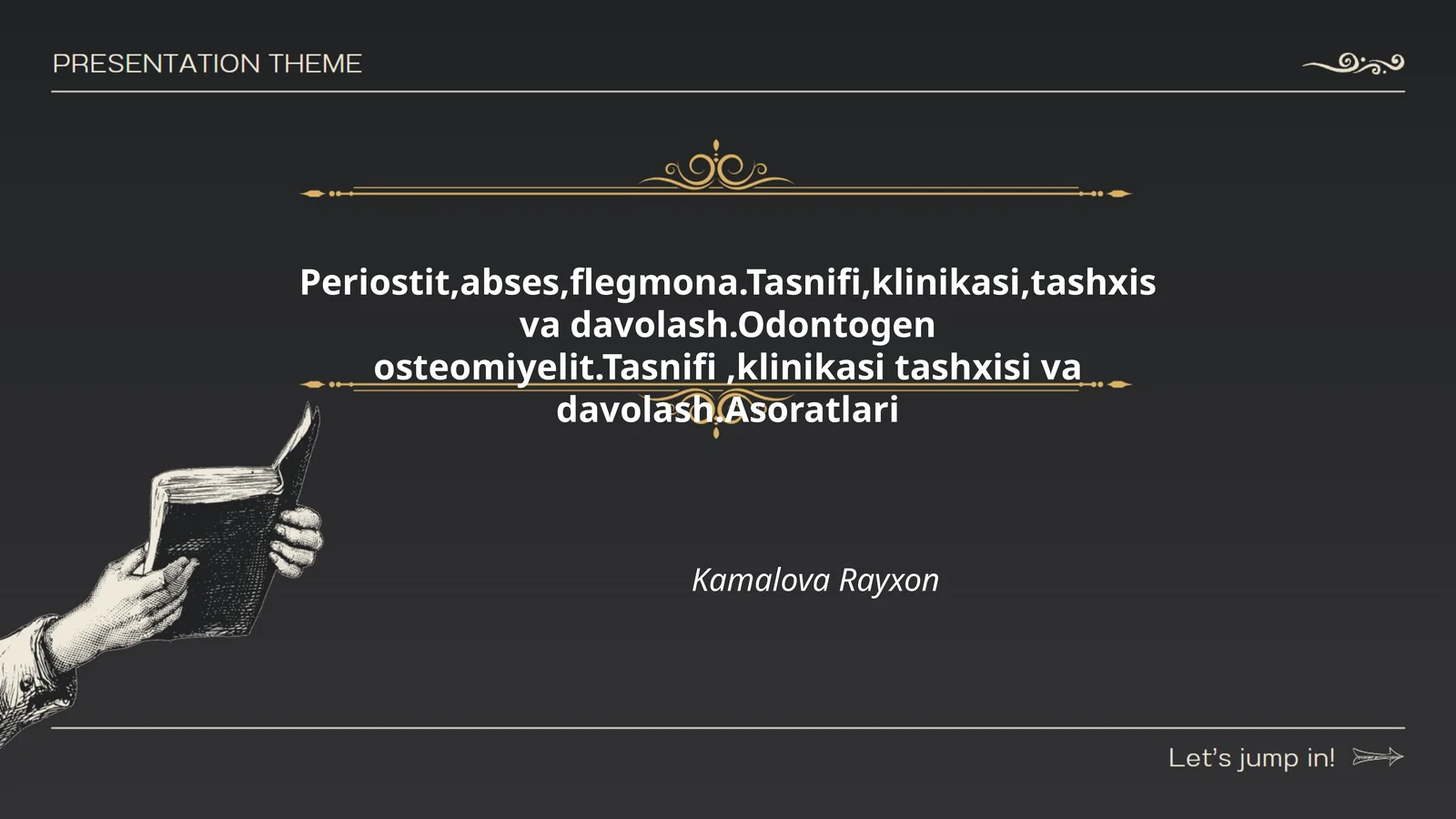 Periostit, abses, flegmona