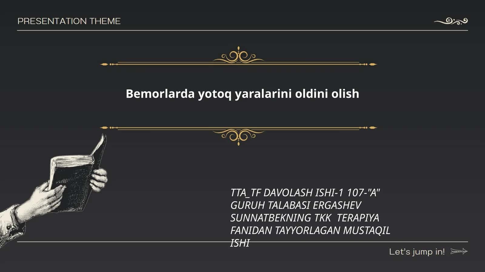 Bemorlarda yotoq yaralarini oldini olish