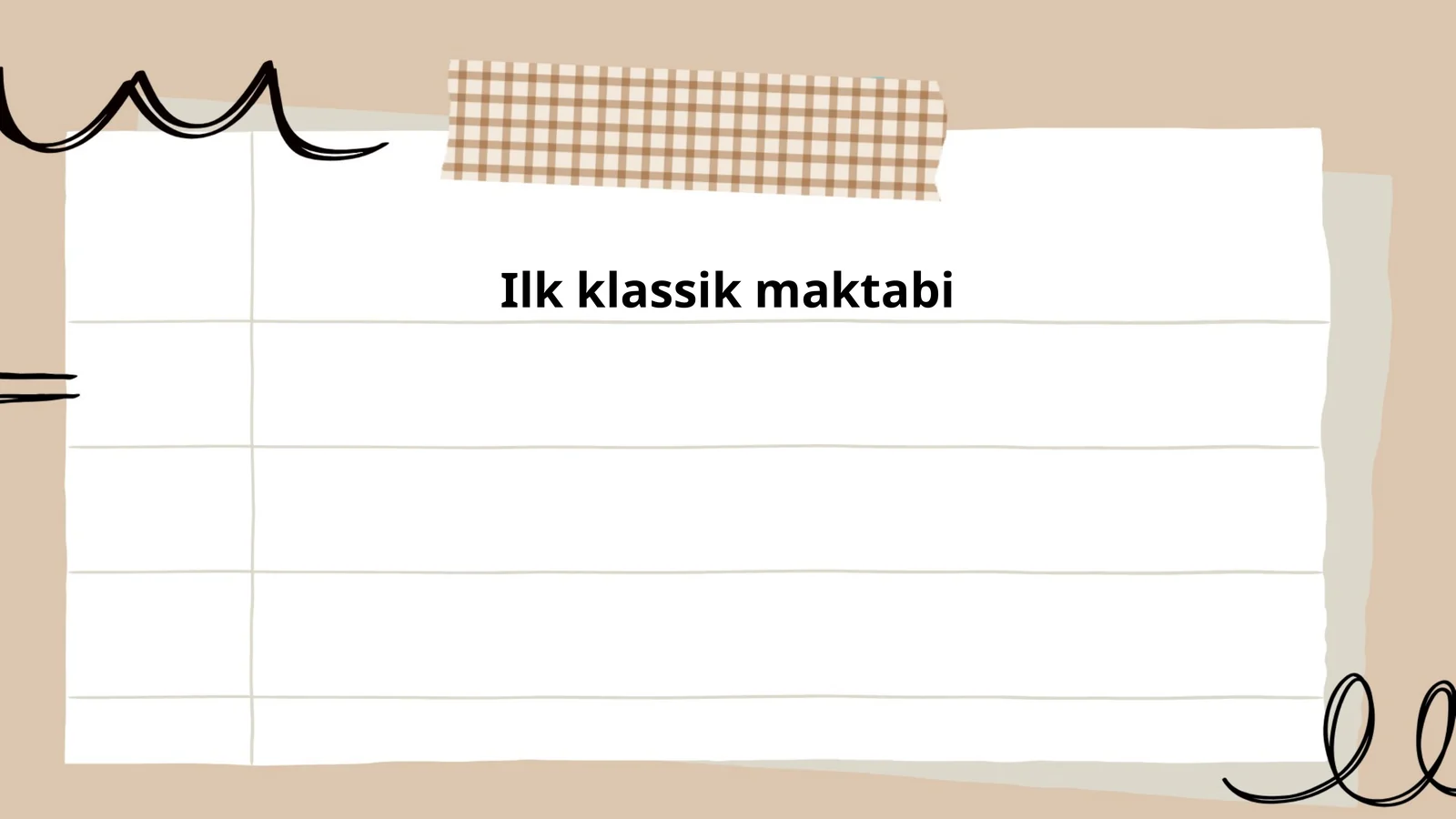 Ilk klassik maktabi
