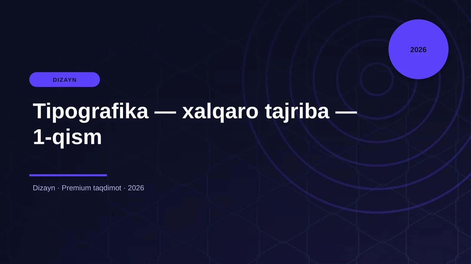 Tipografika — xalqaro tajriba — 1-qism