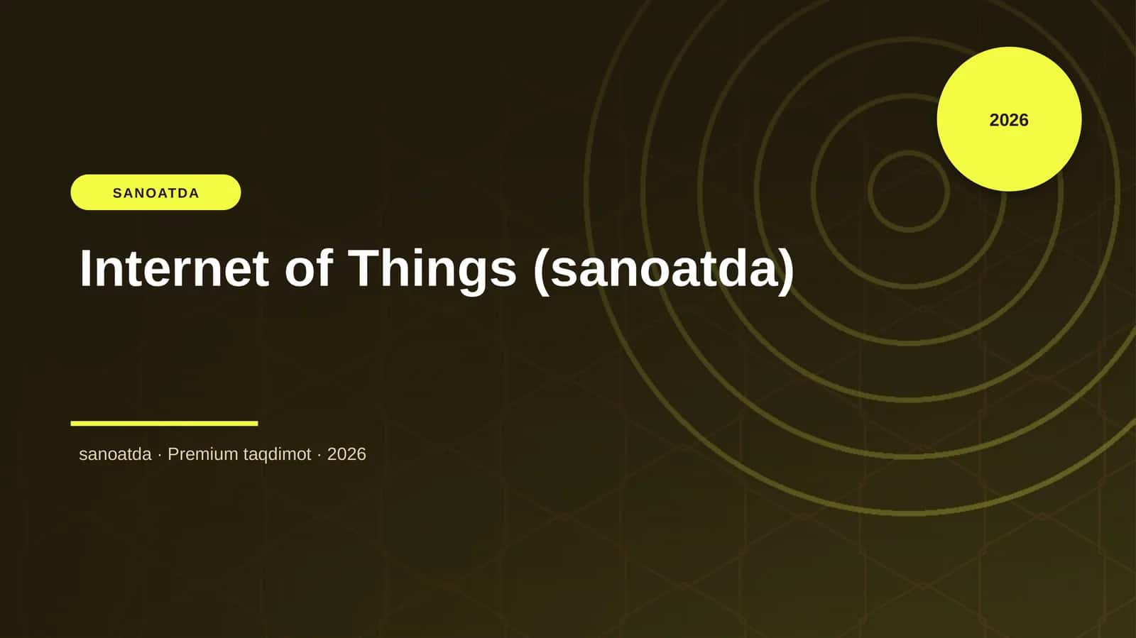 Internet of Things (sanoatda)