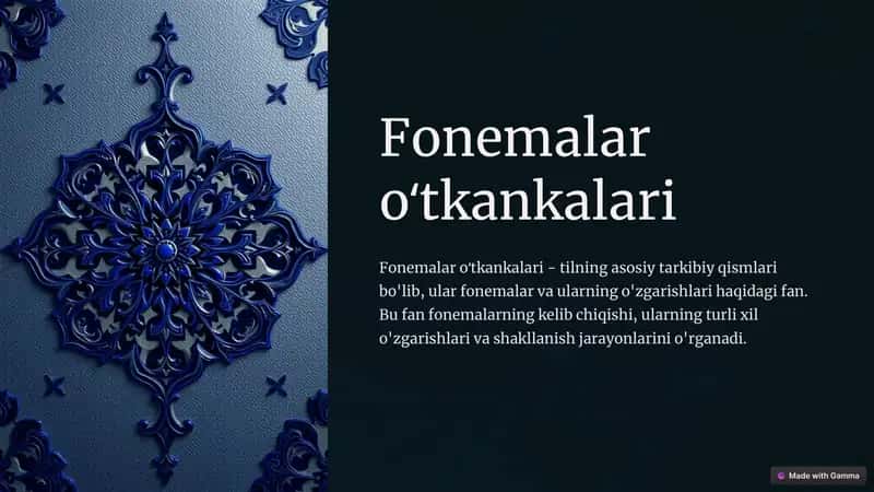Fonemalar oʻtkankalari