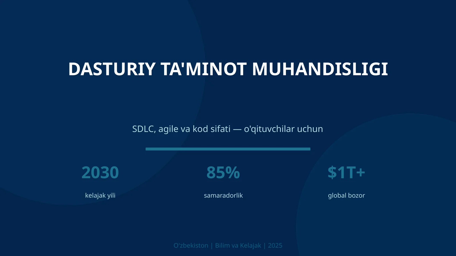DASTURIY TA'MINOT MUHANDISLIGI