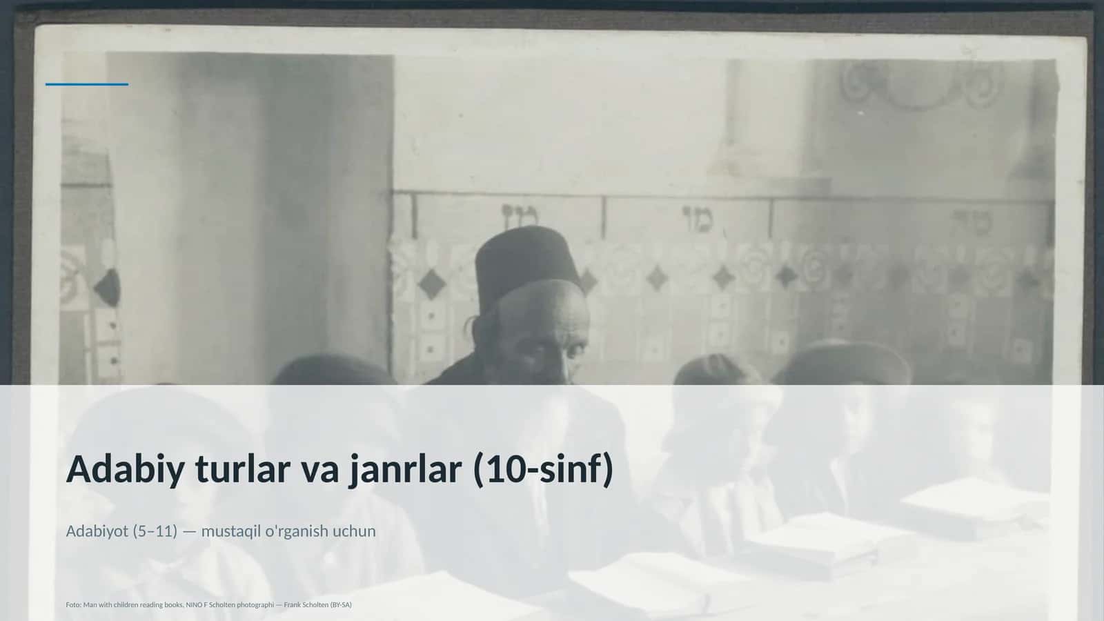 Adabiy turlar va janrlar (10-sinf)