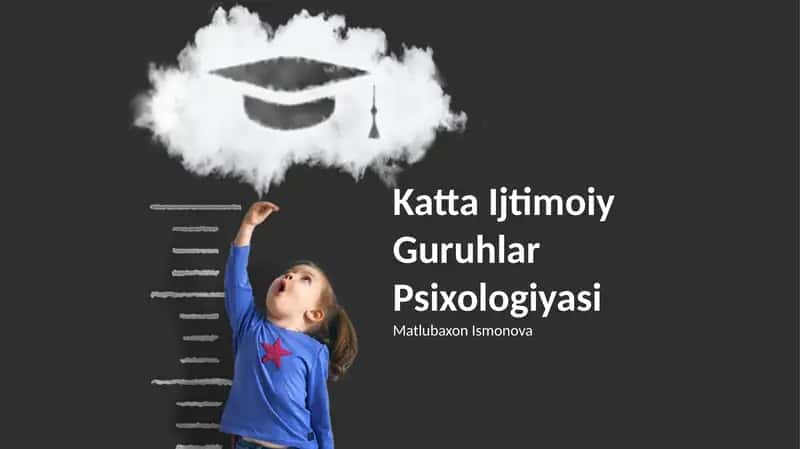 Katta Ijtimoiy Guruhlar Psixologiyasi