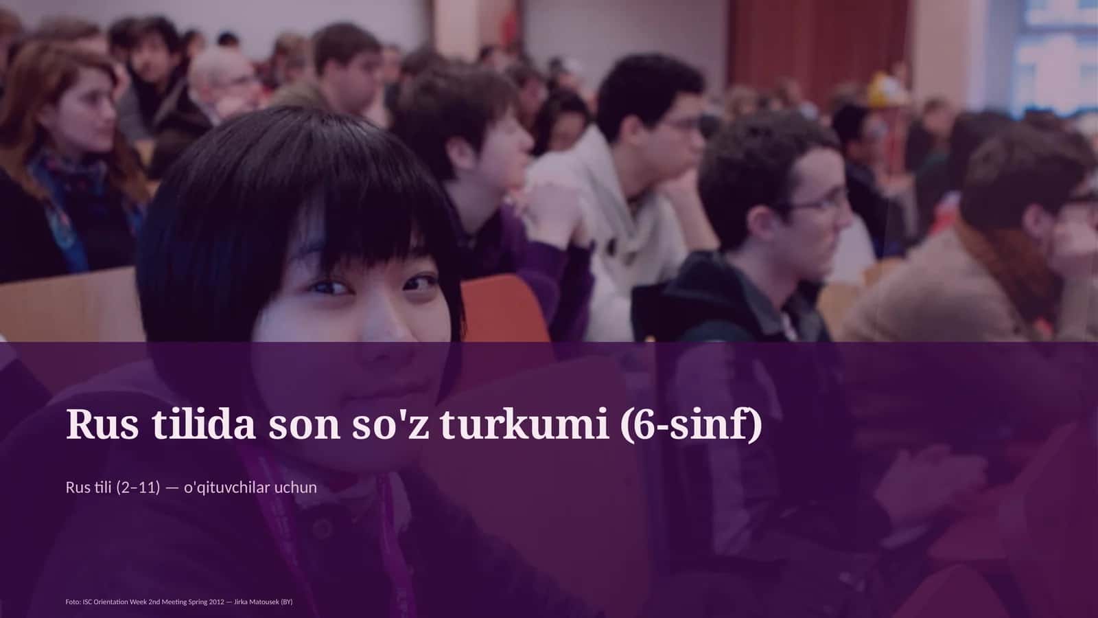 Rus tilida son so'z turkumi (6-sinf)