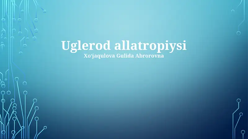 Uglerod allotropiyasi
