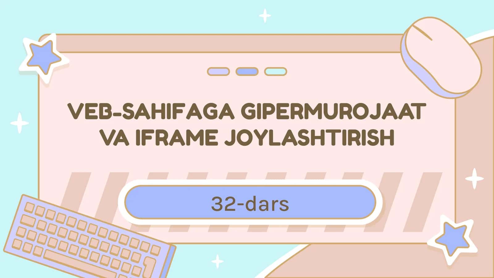 Gipermurojaat va iframe joylashtirish