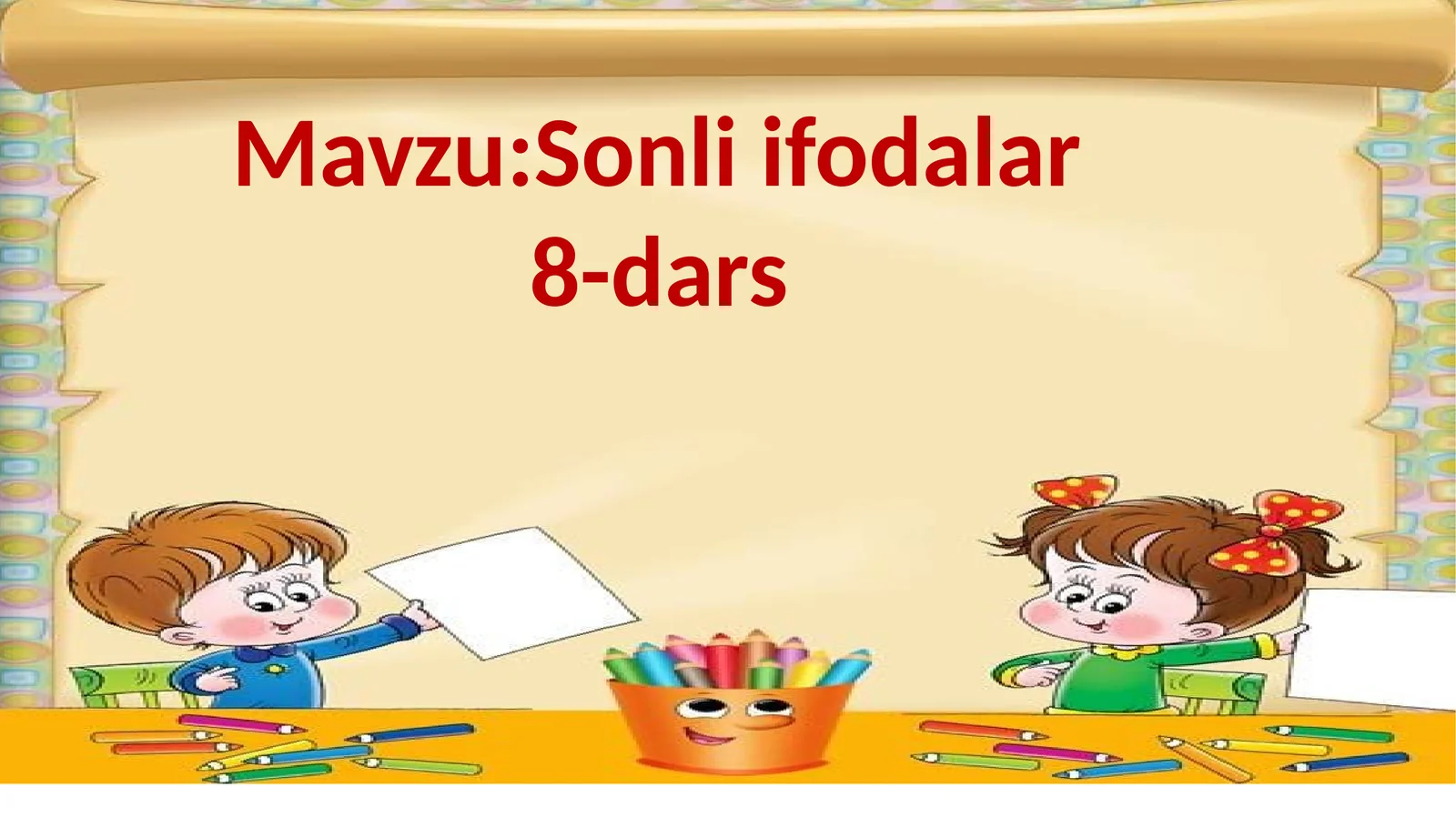 Sonli ifodalar