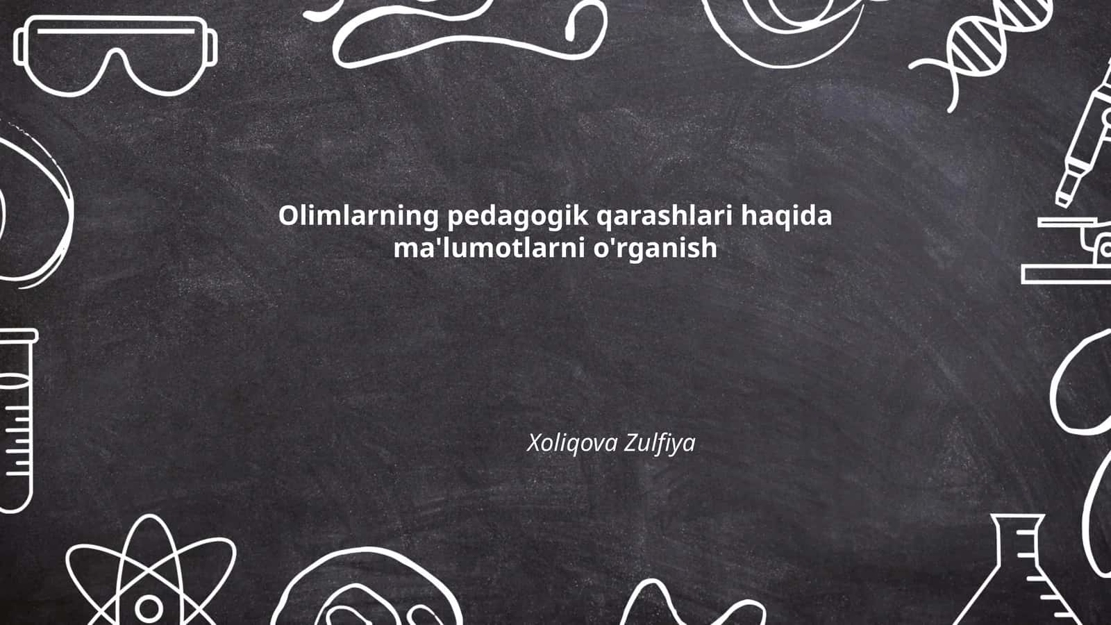Abu Nasr al-Farobiyning pedagogik qarashlari