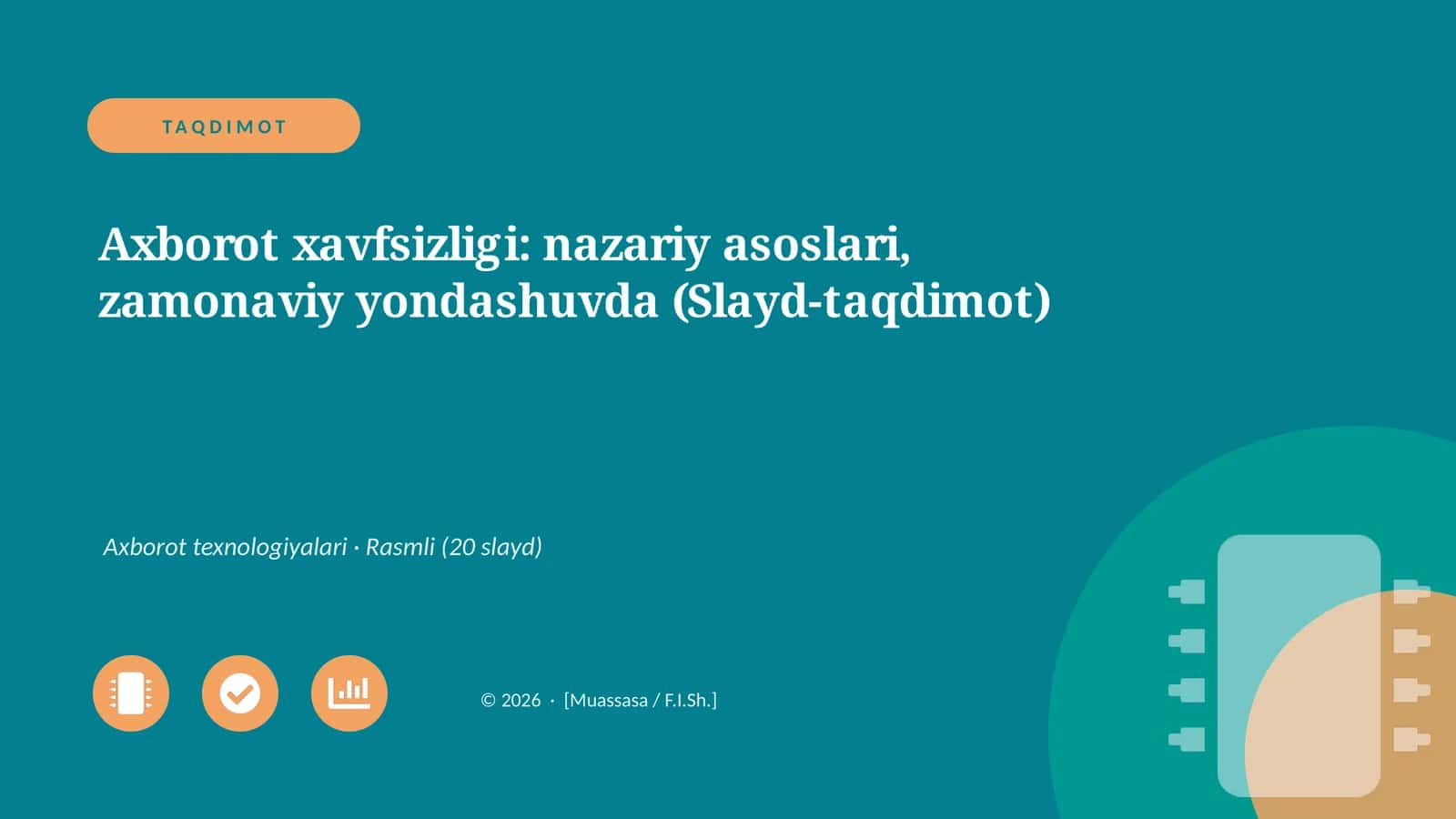 Axborot xavfsizligi: nazariy asoslari