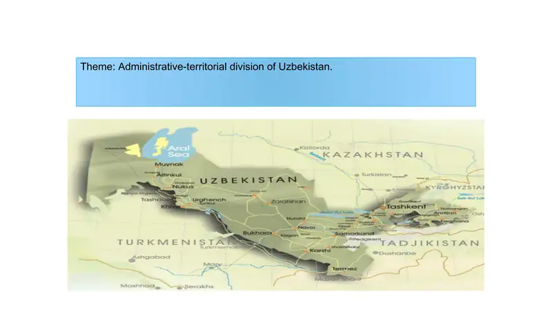 Administrative-territorial division of Uzbekistan