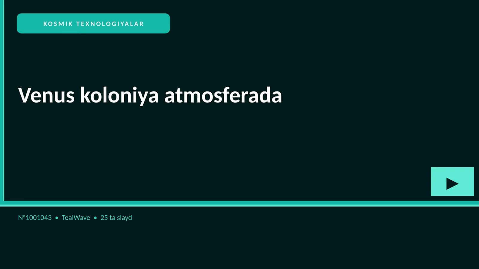 Venus koloniya atmosferada