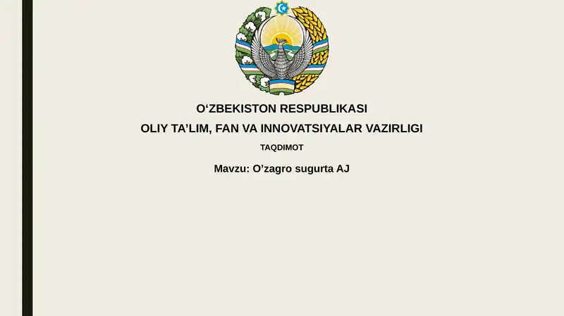 O'zagro insurance