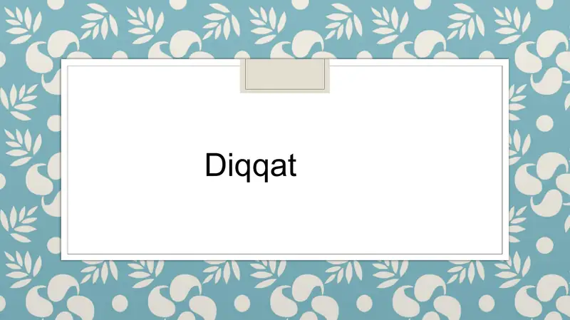Diqqatning Fiziologik Asoslari