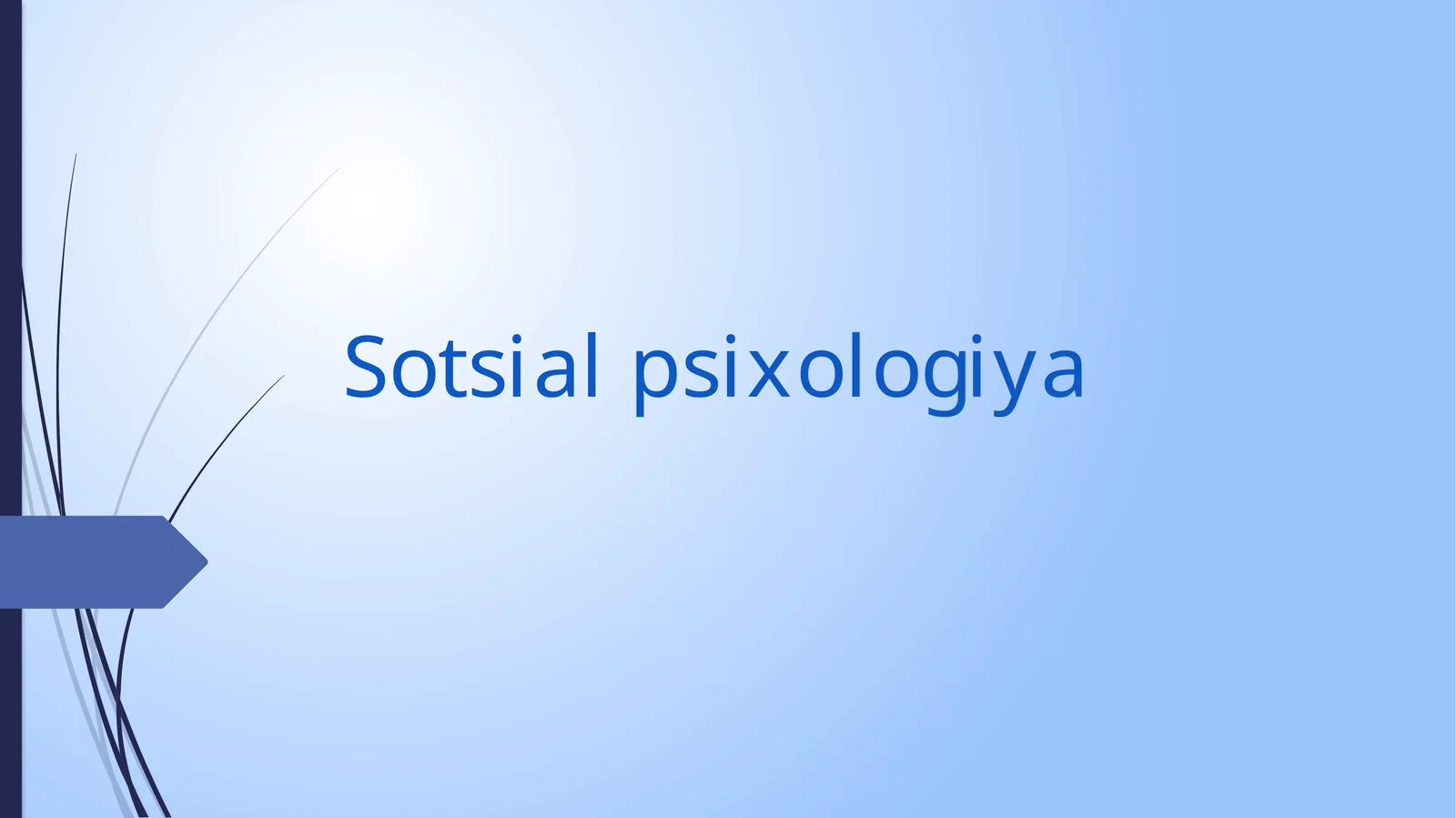 Sotsial psixologiya