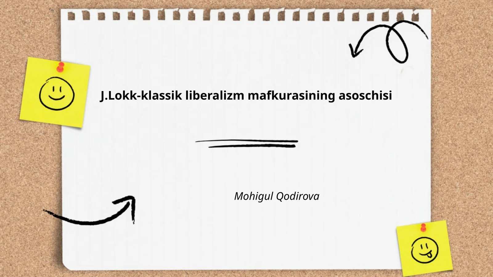 J.Lokk-klassik liberalizm mafkurasining asoschisi