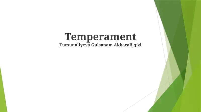 Temperament
