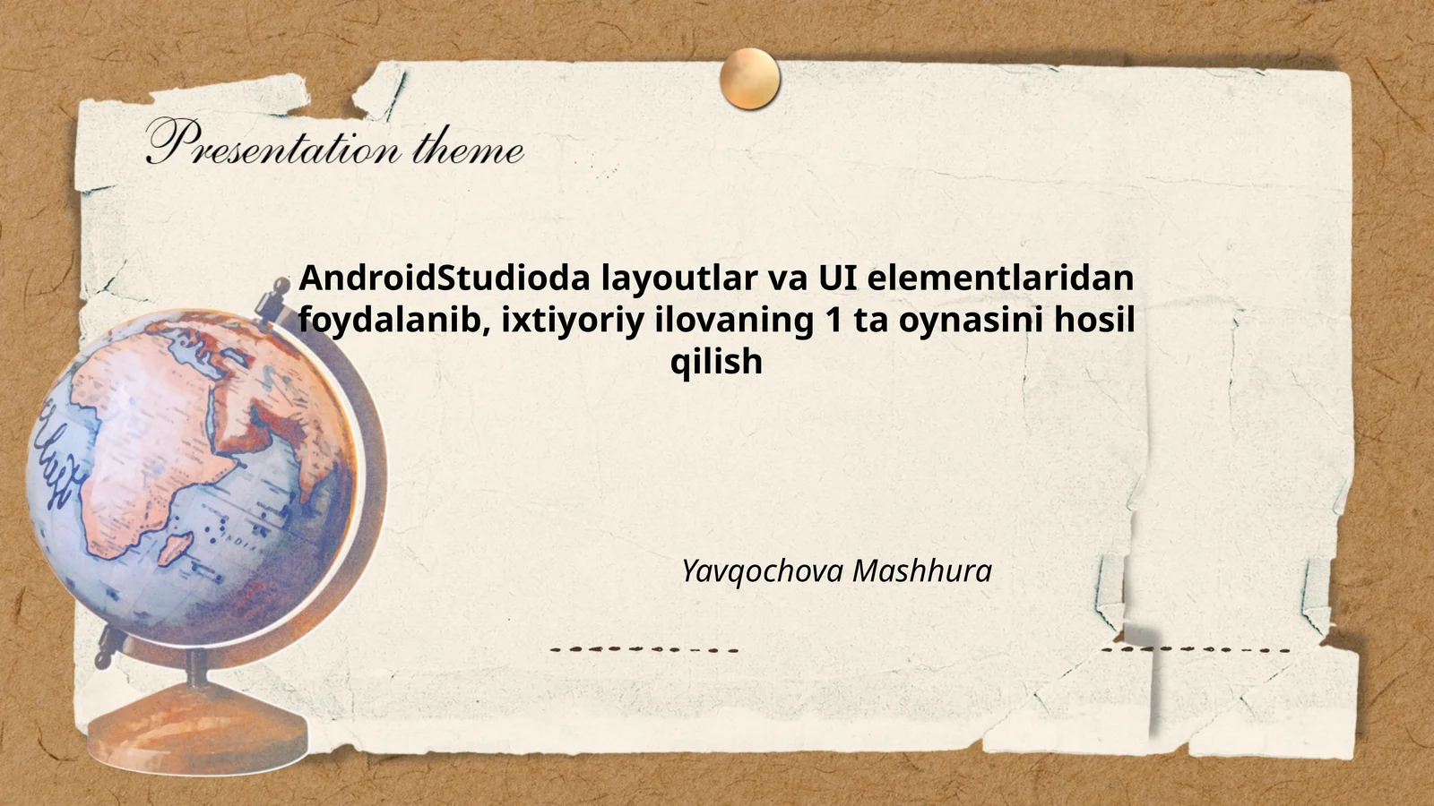 Android Studio asoslari