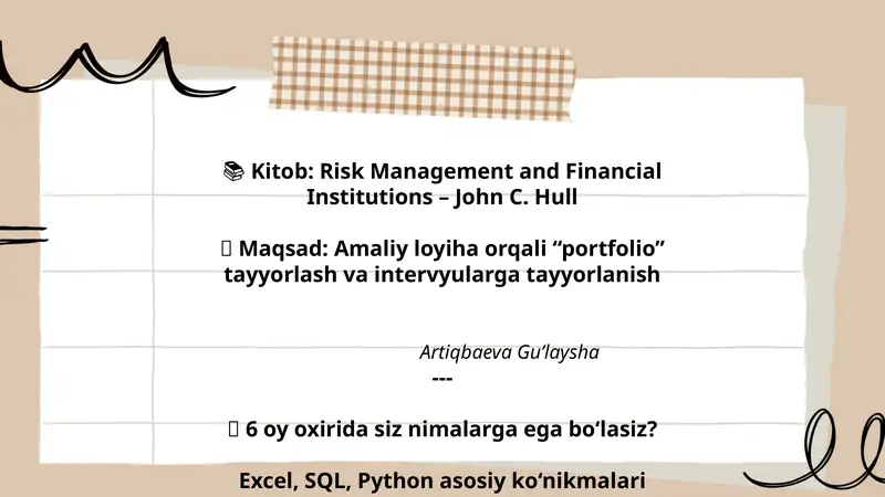 Risk Management and Financial Institutions