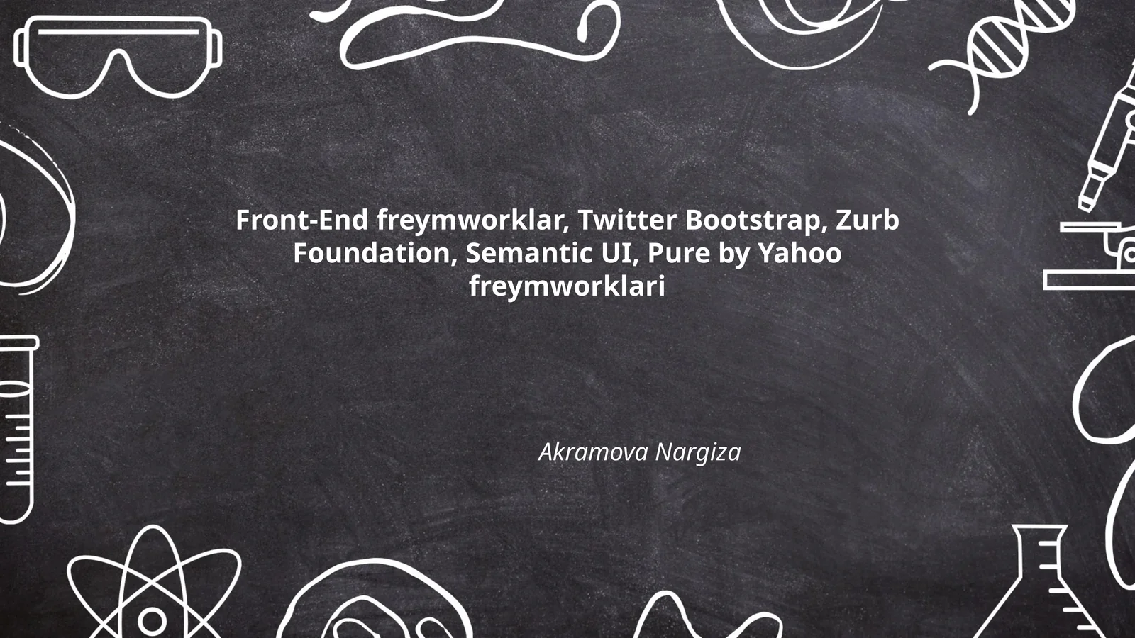 Front-End freymlarini tanlash mezonlari