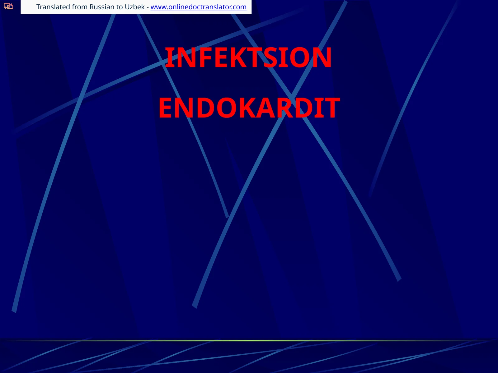 INFEKTSION ENDOKARDIT