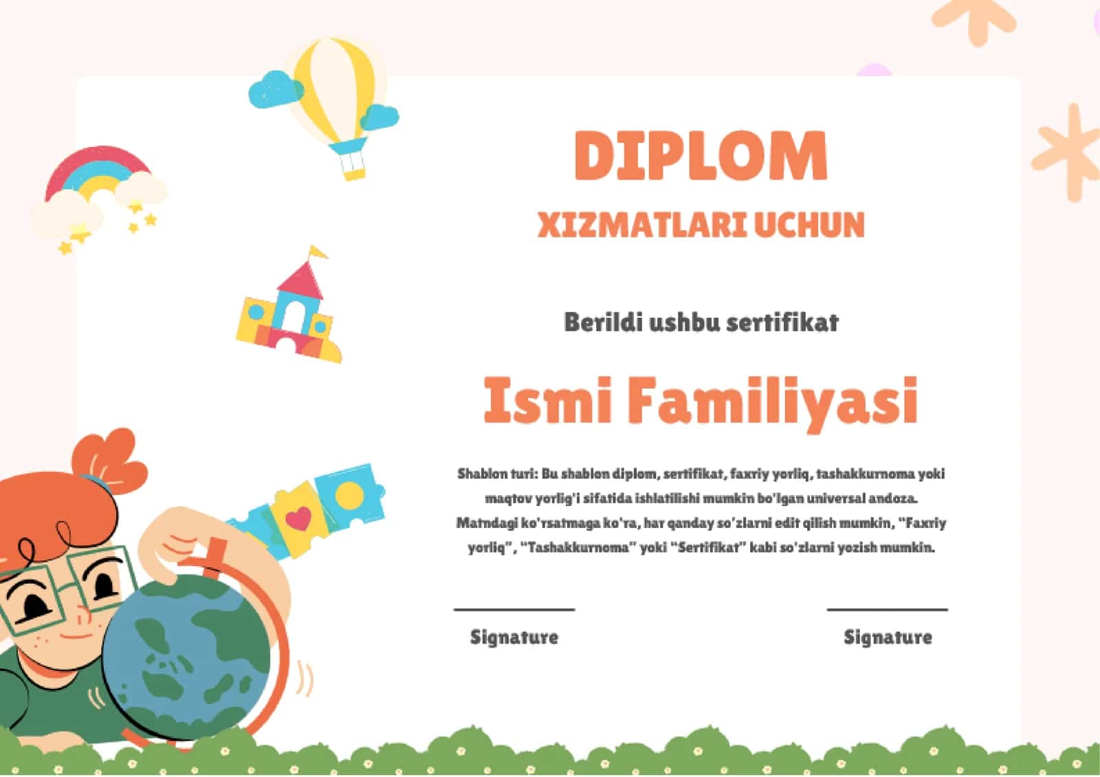 Shablon diplom