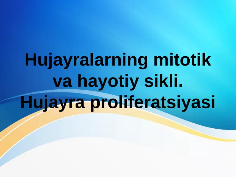 Hujayra sikli (Hujayra Hayotiy Sikli)