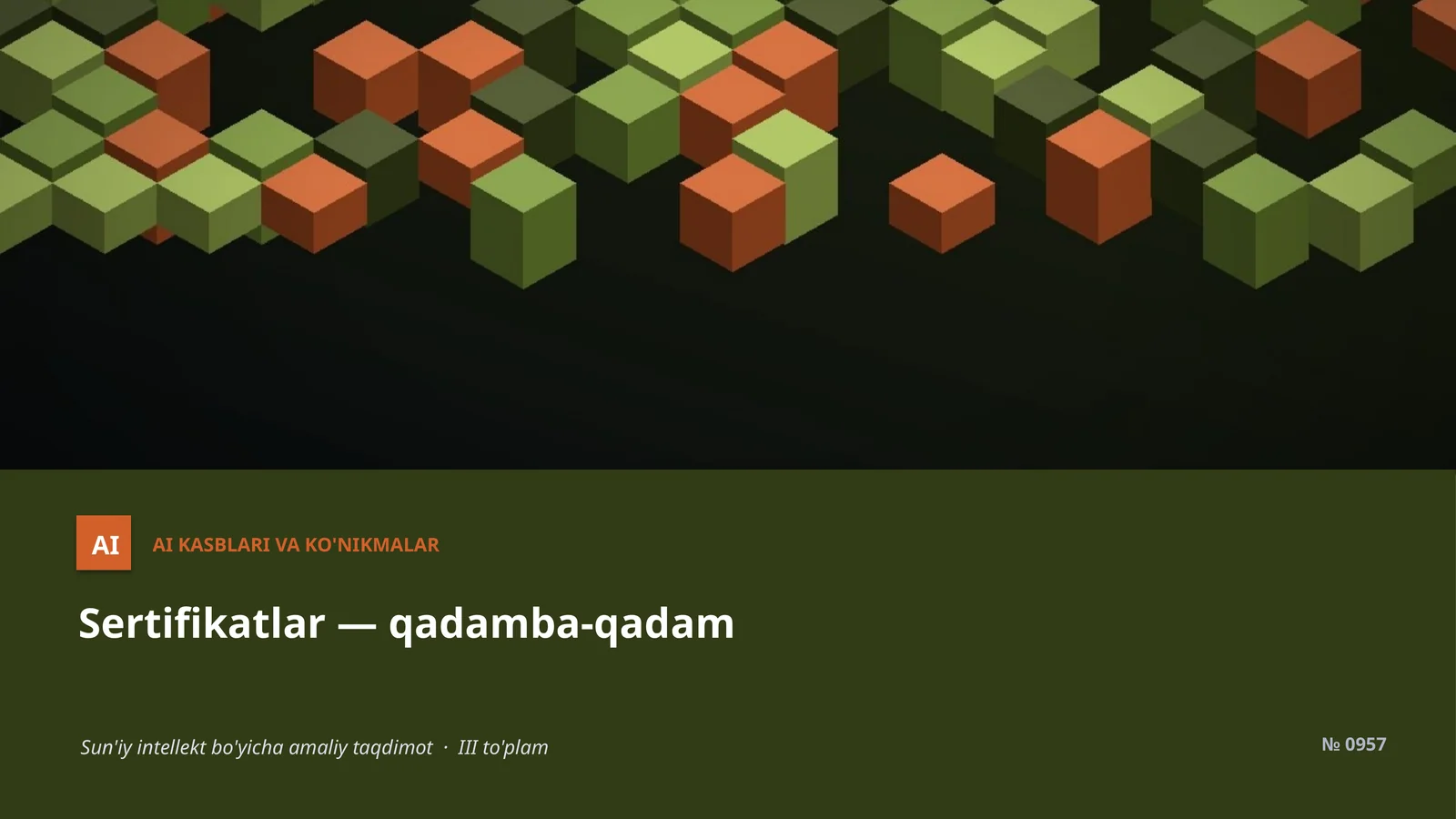 AI KASBLARI VA KO'NIKMALAR