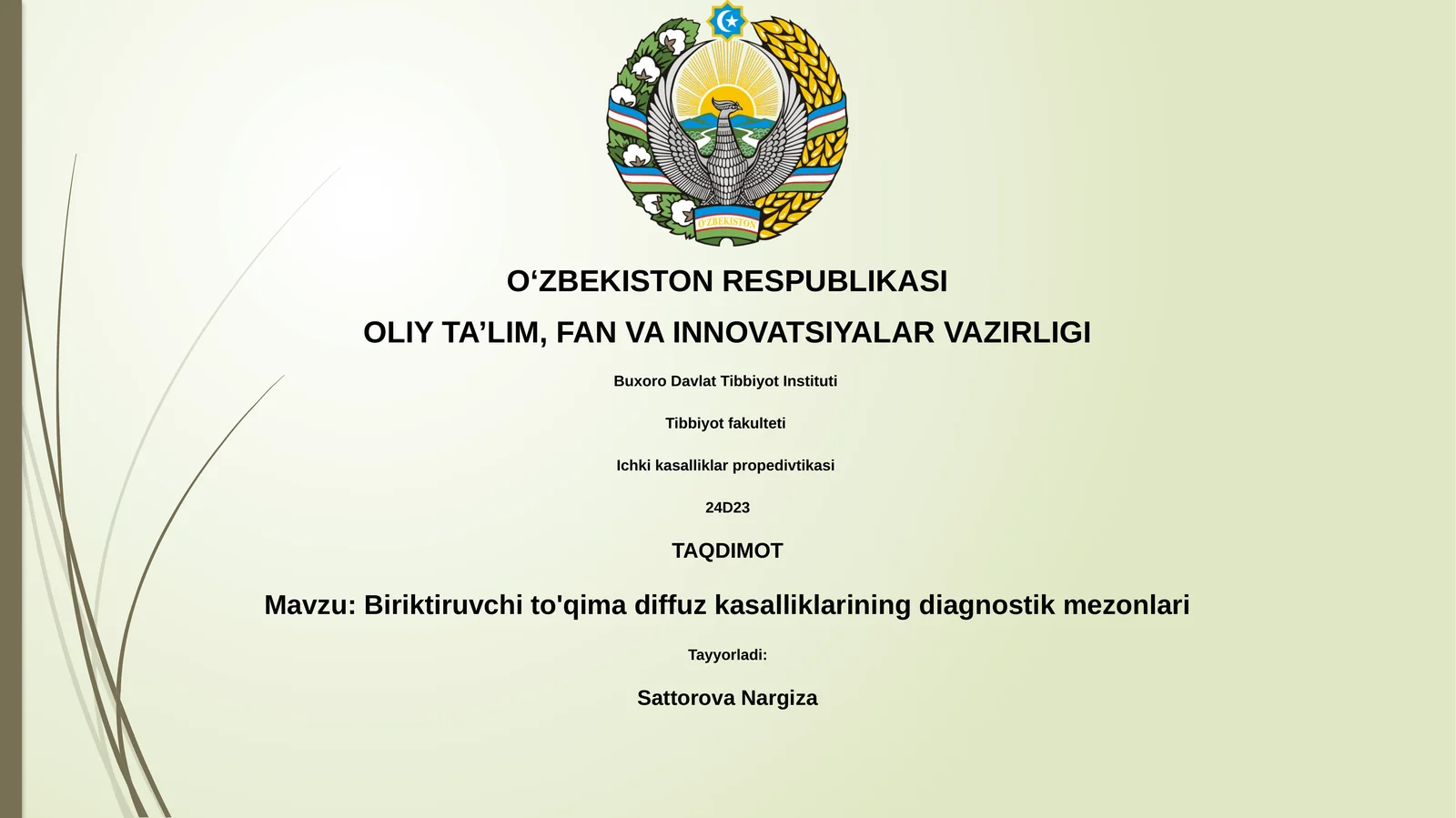 Ichki kasalliklar propedivtikasi