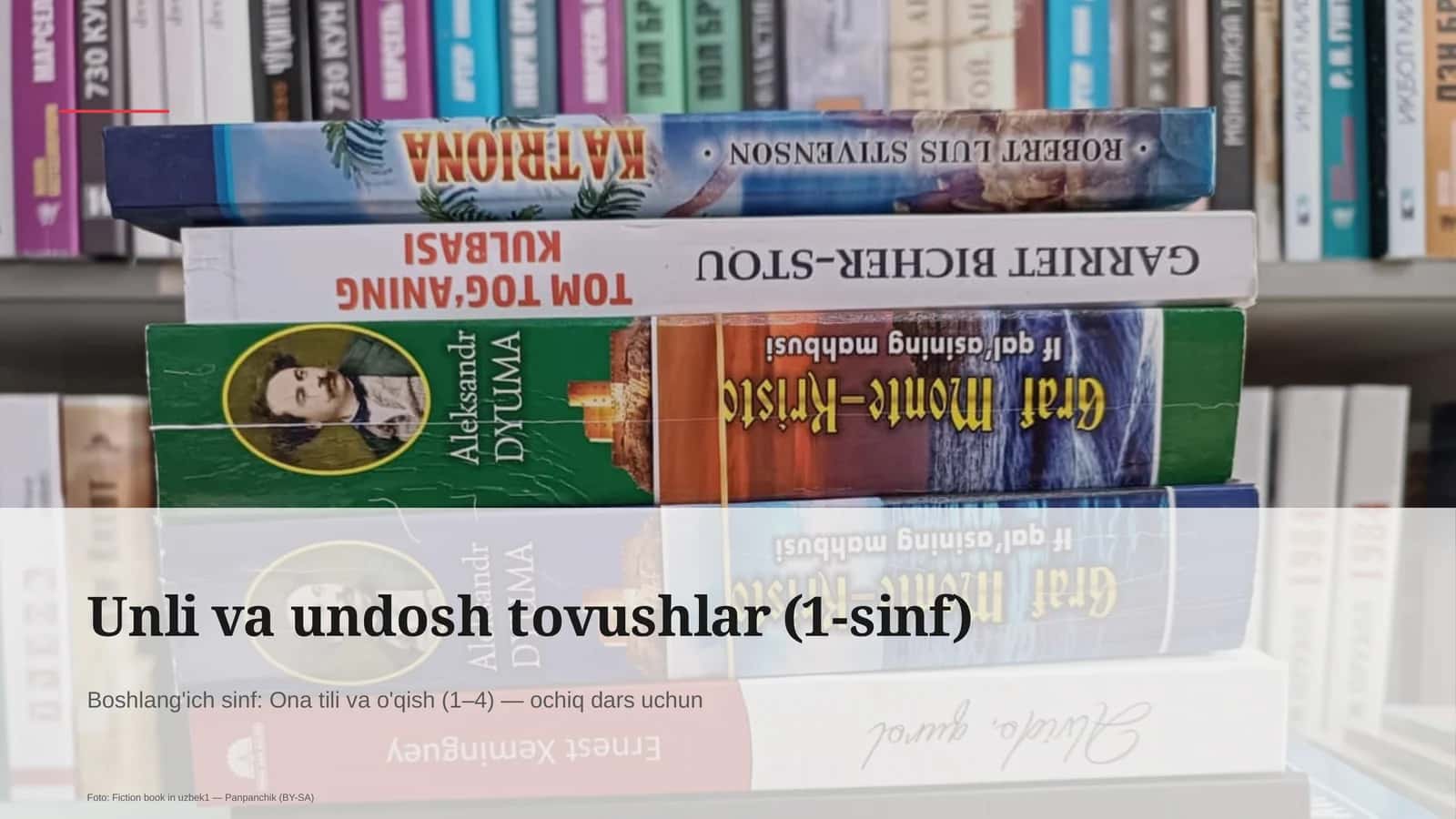 Unli va undosh tovushlar (1-sinf)