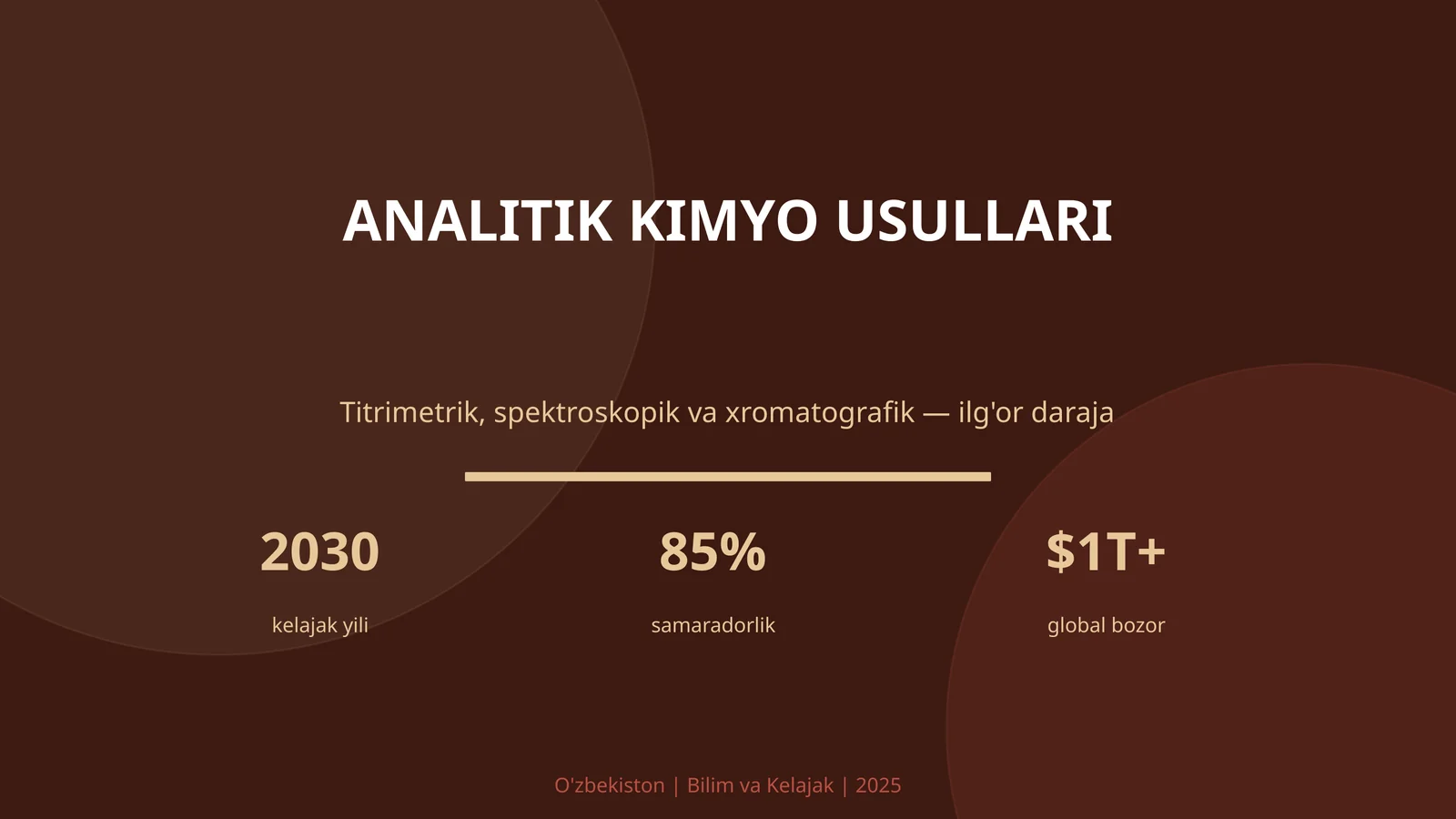 analitik kimyo usullari