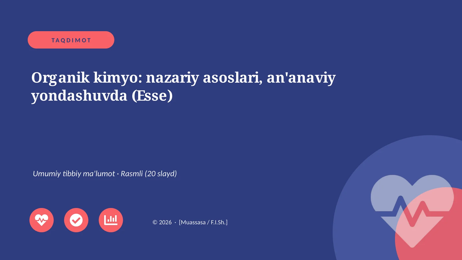 Organik kimyo: nazariy asoslari, an'anaviy yondashuvda