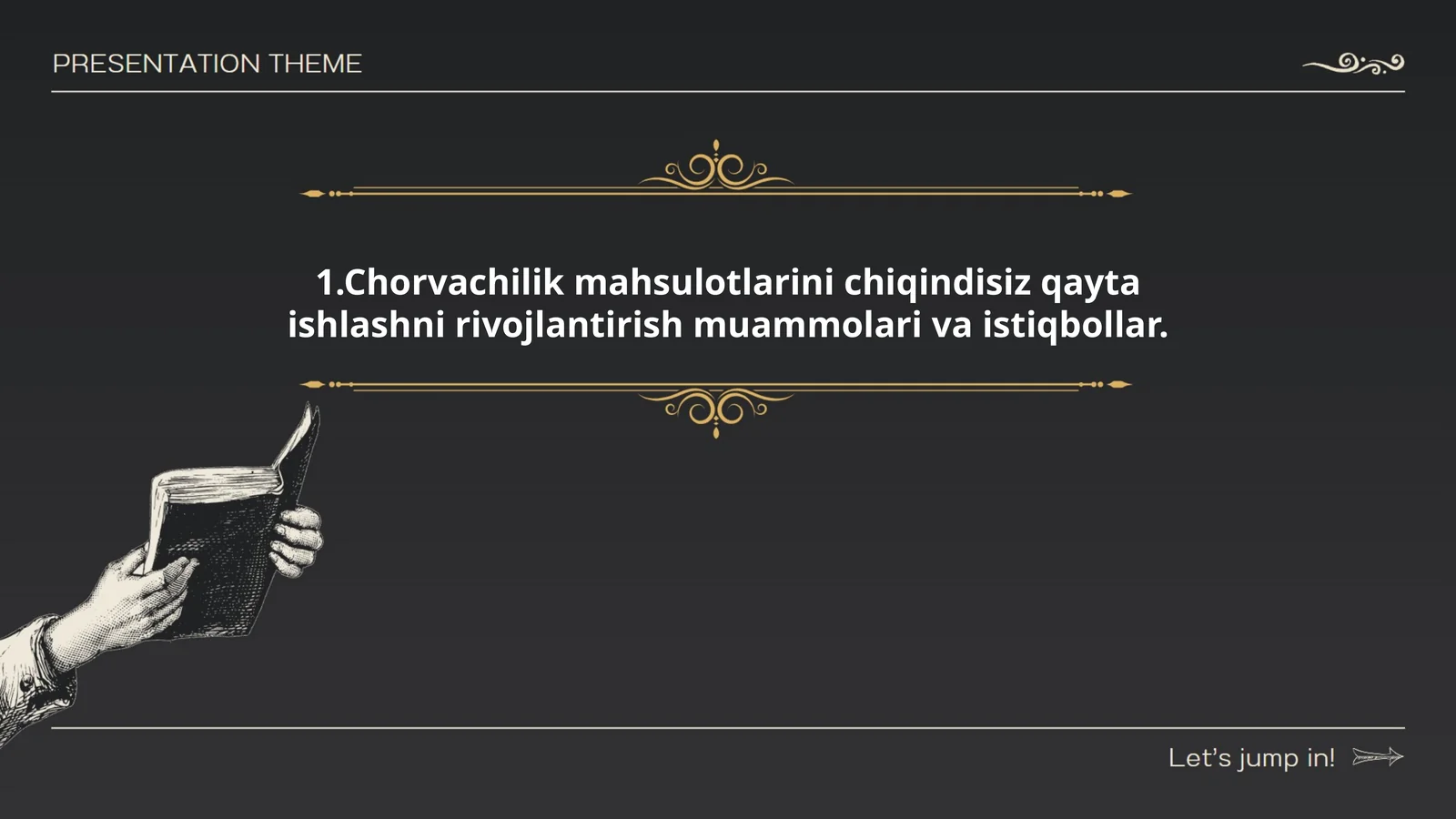 Chorvachilik mahsulotlarini chiqindisiz qayta ishlash muammolari