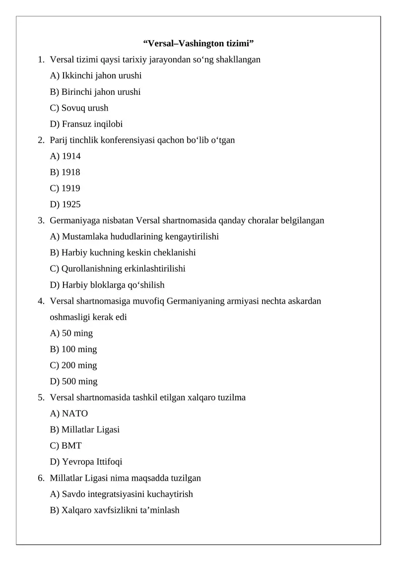 Versal–Vashington tizimi