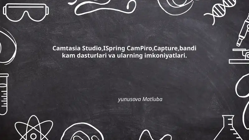 Camtasia Studio, ISpring CamPro, Capture
