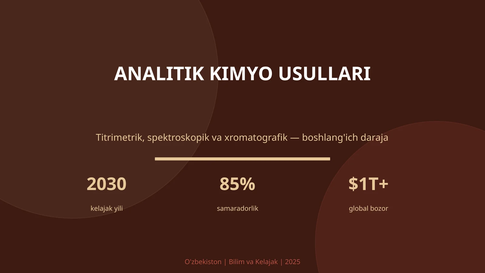 ANALITIK KIMYO USULLARI