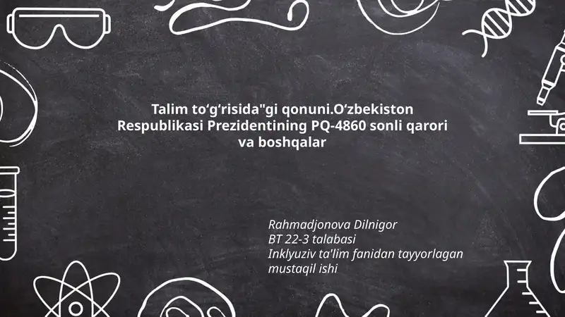 Talim toʻgʻrisida"gi qonuni