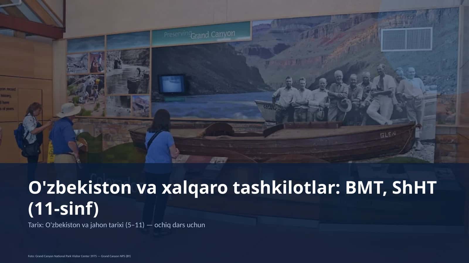 O'zbekiston va xalqaro tashkilotlar: BMT, ShHT (11-sinf)
