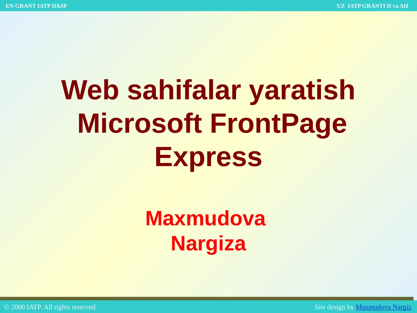 Microsoft FrontPage Express