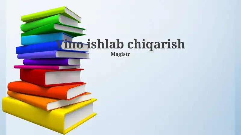 Vino ishlab chiqarish