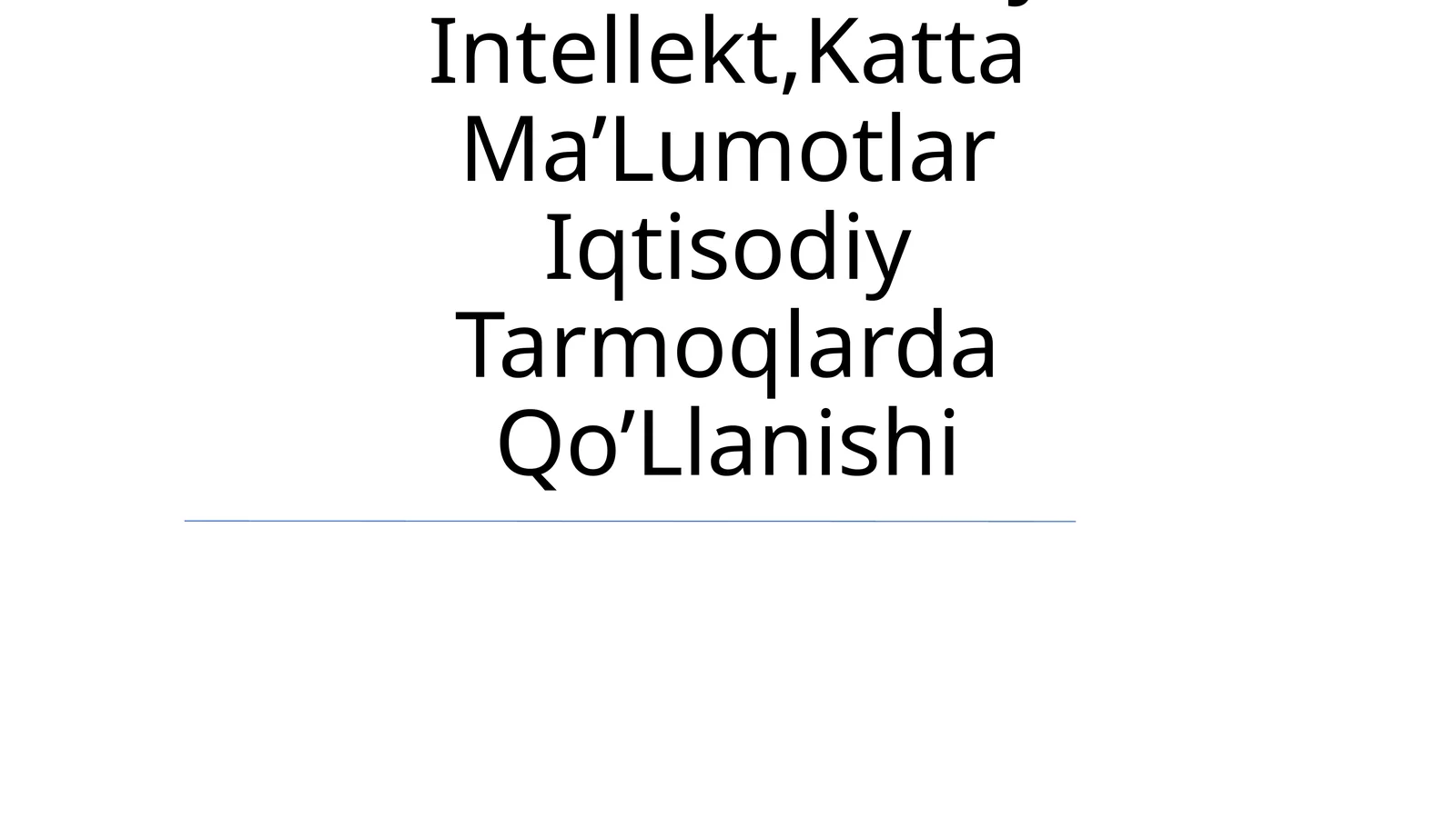 Moliya sohasida blokcheyn