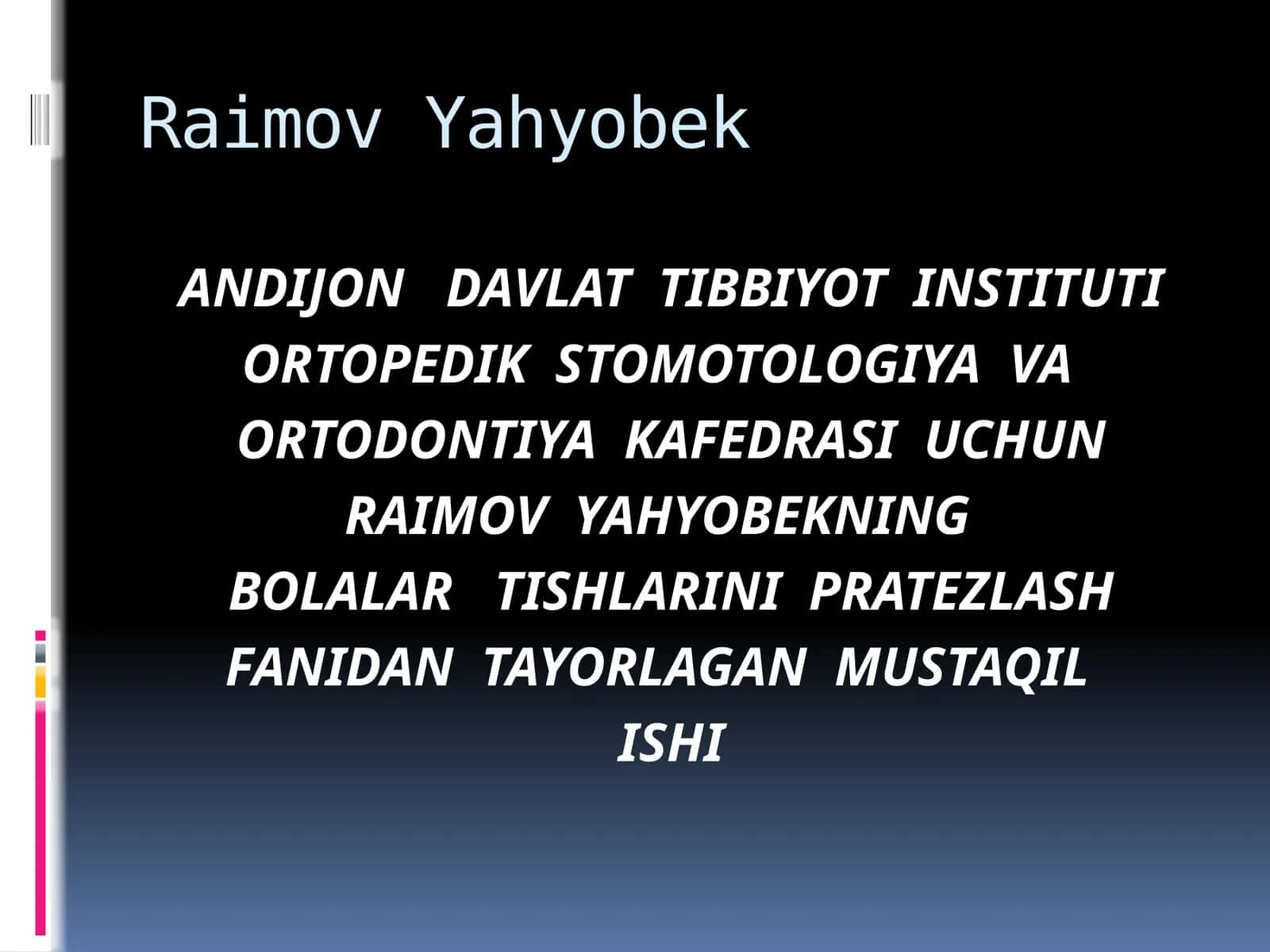 BOLALARDA  SUT  TISHLARINI  ERTA  OLINGANDA  YUZAGA   KELADIGAN   ASORATLAR