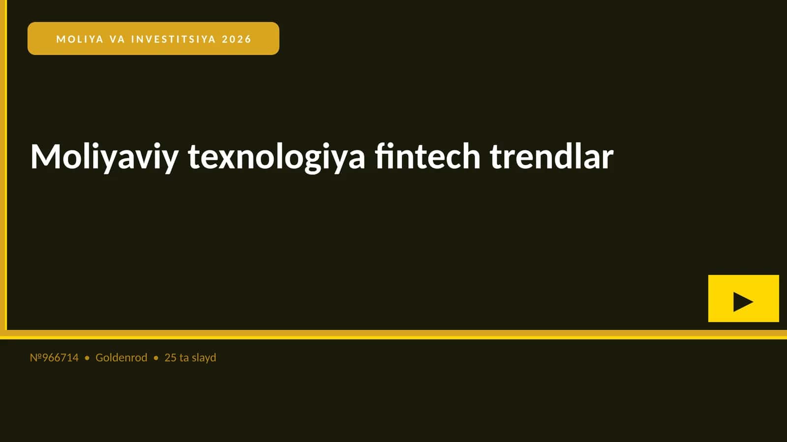 Moliyaviy texnologiya fintech trendlar