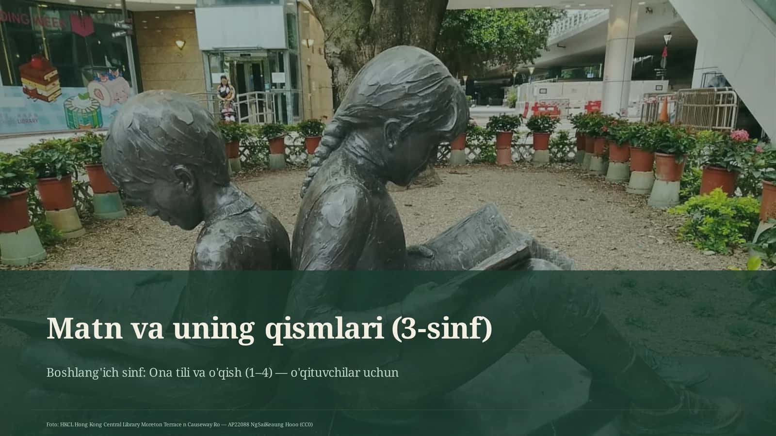 Matn va uning qismlari (3-sinf)